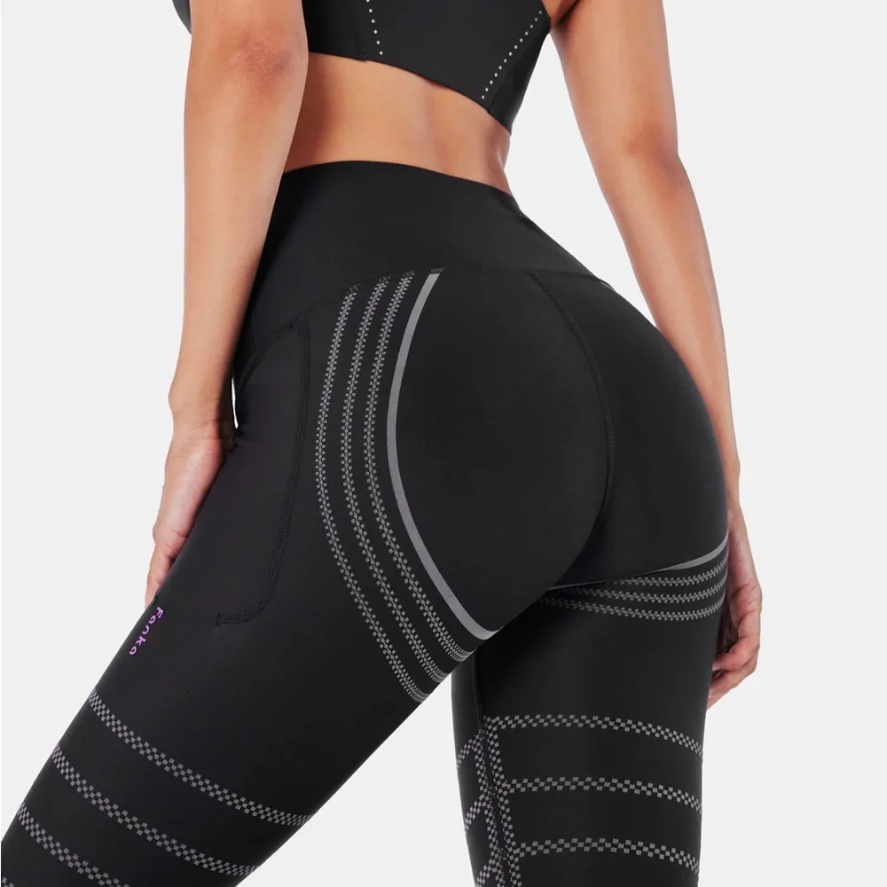 Fanka Body Sculpt Recovery Leggings. Black & Grey XL - Picture 10 of 12